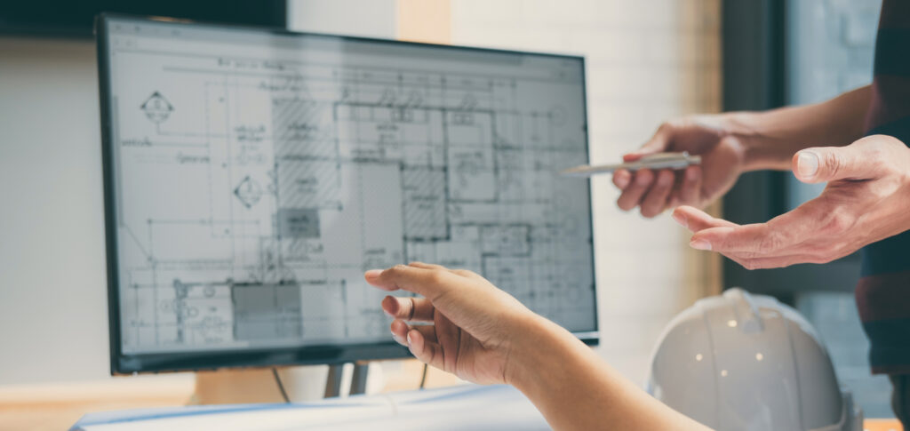 The People Behind the Building team of construction engineering or architect hands working on b